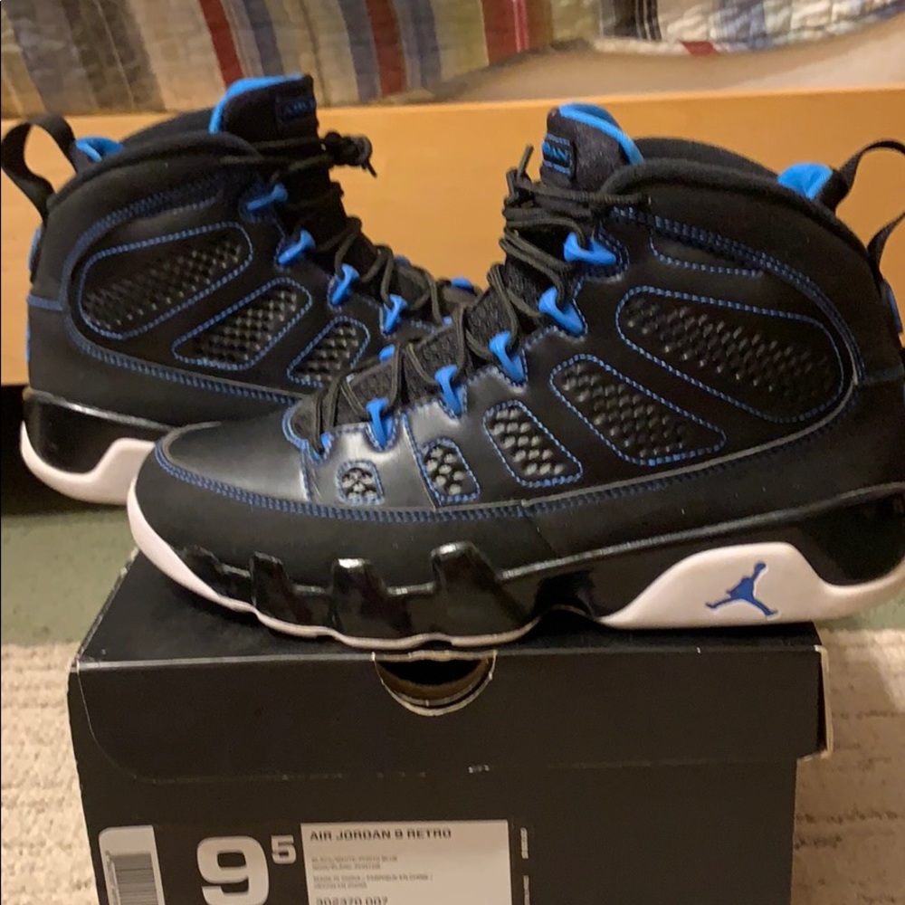 Photo blue Jordan 9s